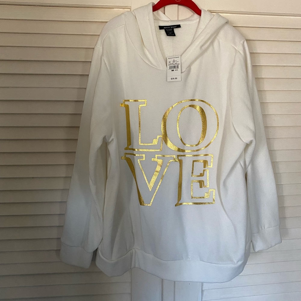 Brand new Ashley Stewart sweat shirt. Size 22/24
